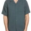 Original Penguin Grey Short Sleeve Camp Collar Shirt -Original Penguin D89239s