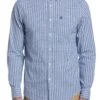 Original Penguin Blue Long Sleeve Seersucker Shirt