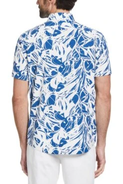 Original Penguin Blue Short Sleeve Swirl Shirt