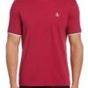 Original Penguin Tipped T-Shirt In Sangria Red -Original Penguin D89245s