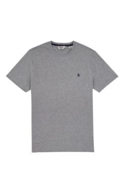 Original Penguin Grey Pinpoint Embroidery T-Shirt -Original Penguin M75085s3