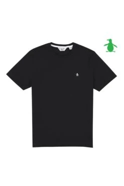 Original Penguin Black Pinpoint Embroidery T-Shirt -Original Penguin M75093s3