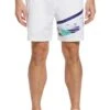 Original Penguin Tennis Printed Colourblock White Shorts -Original Penguin N40661s