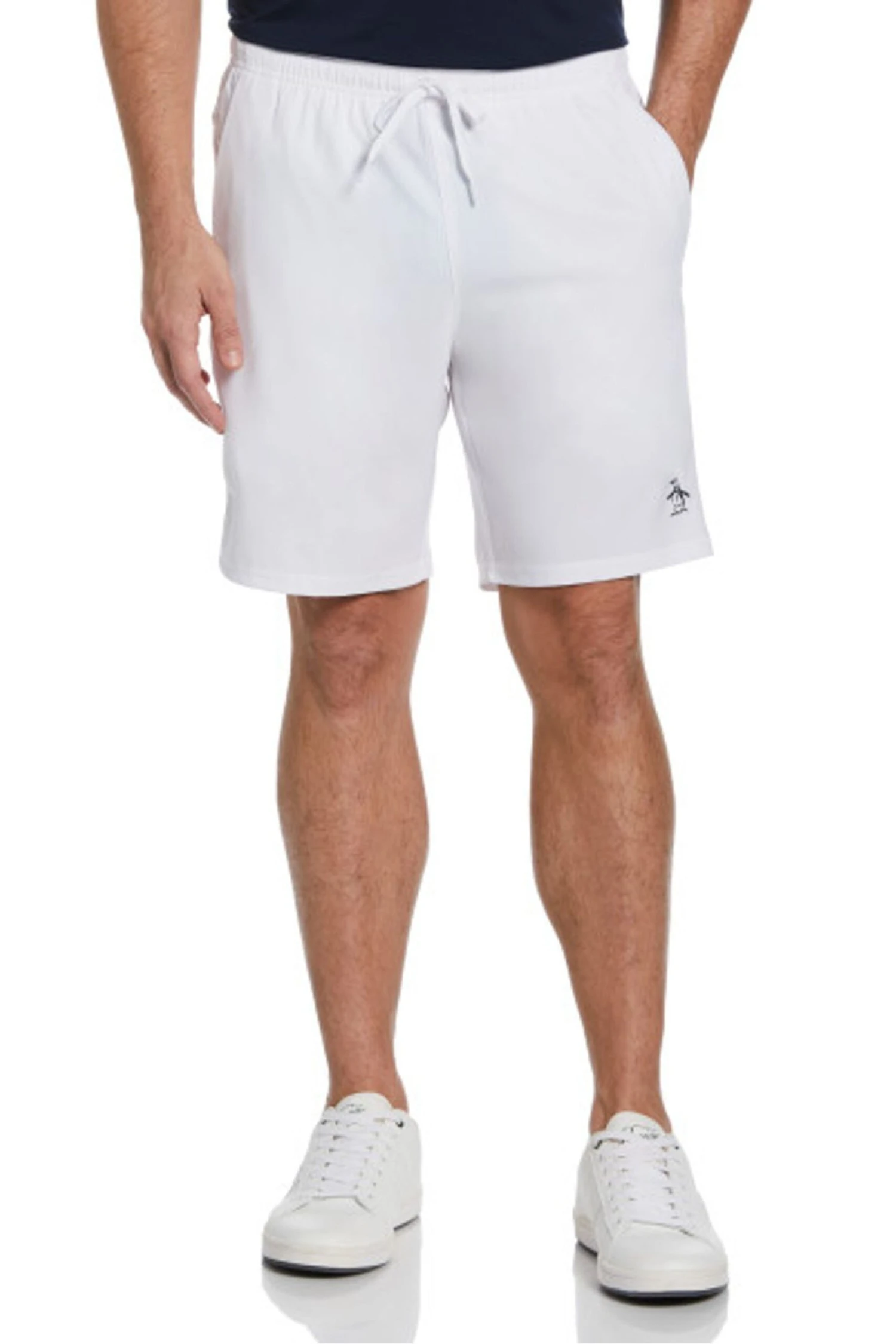 Original Penguin Mens Tennis Solid White Shorts 3 Original Penguin Mens Tennis Solid White Shorts