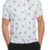 Original Penguin Mens Tennis Heritage Print Crew White T-Shirt -Original Penguin N42269s