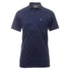 Original Penguin Golf 50's Colour Block Print Polo Shirt -Original Penguin Original Penguin Golf 50 s Colour Block Print Polo Shirt OGKSD038 401 1