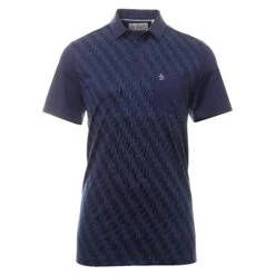 Original Penguin Golf 50's Colour Block Print Polo Shirt
