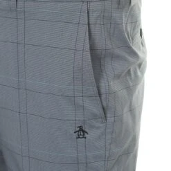 Original Penguin Golf End On End Plaid Trousers 6 Original Penguin Golf End On End Plaid Trousers -Original Penguin Original Penguin Golf End On End Plaid Trousers OGBFB011 Caviar 001 3