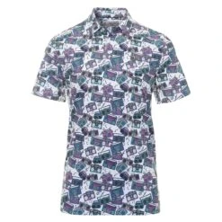 Original Penguin Golf Heritage Boombox Print Polo Shirt