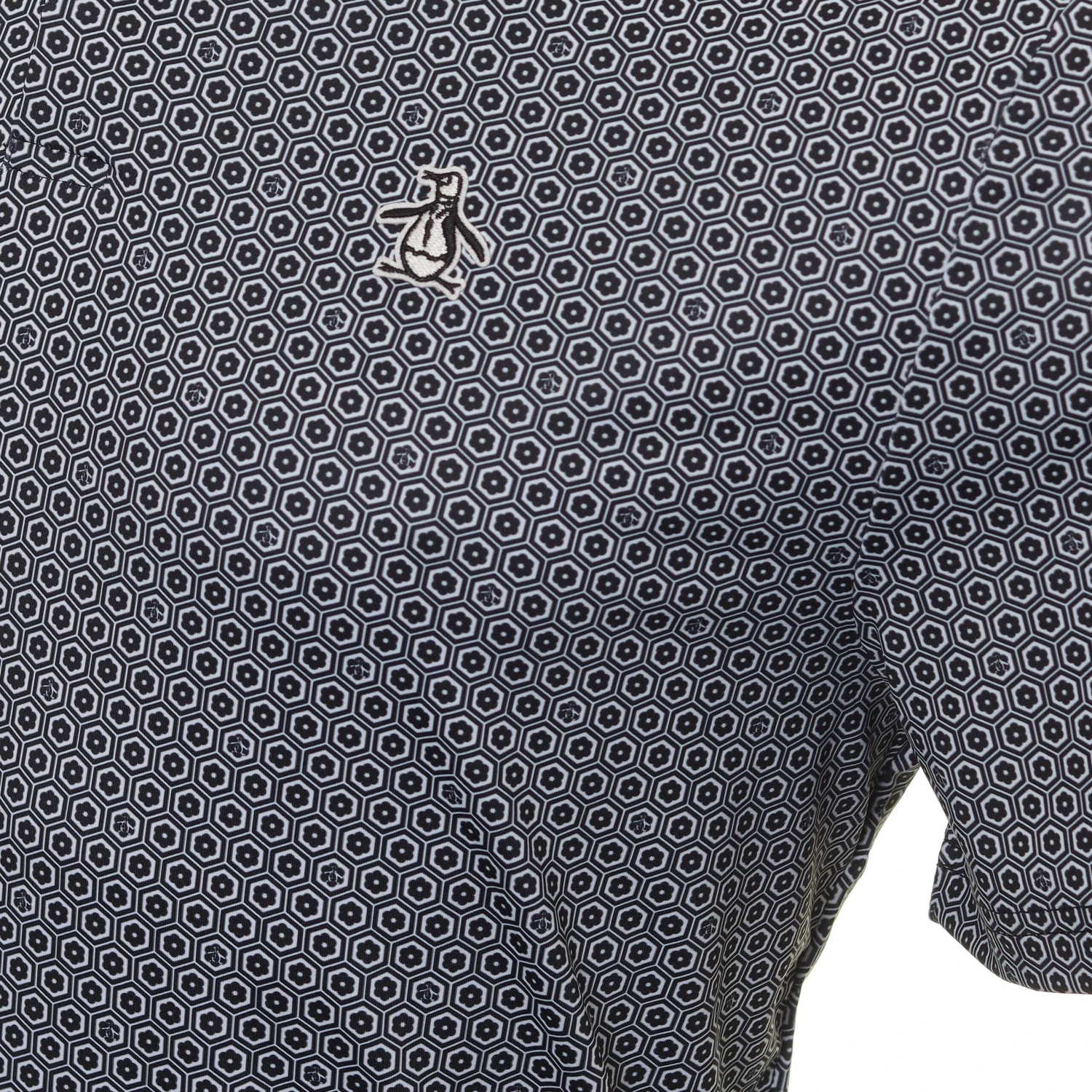 Original Penguin Golf Heritage Floral Geo Print Polo Shirt 5 Original Penguin Golf Heritage Floral Geo Print Polo Shirt - Image 3