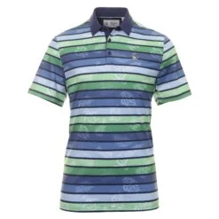 Original Penguin Golf Original Resort Stripe Print Polo Shirt