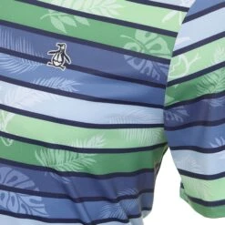 Original Penguin Golf Original Resort Stripe Print Polo Shirt -Original Penguin Original Penguin Golf Original Resort Stripe Print Polo Shirt OGKSD012 401 3