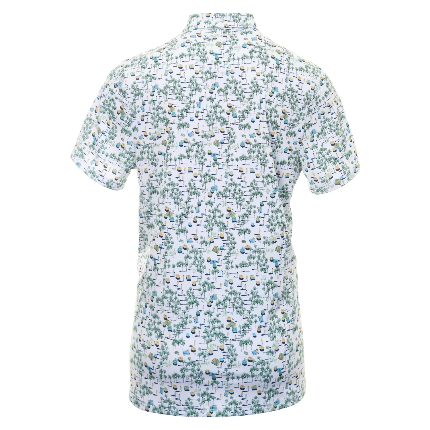 Original Penguin Golf Pete In The Park Print Polo Shirt 4 Original Penguin Golf Pete In The Park Print Polo Shirt - Image 2