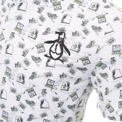 Original Penguin Golf Retro Arcade Print Polo Shirt -Original Penguin Original Penguin Golf Retro Arcade Print Polo Shirt OGKSD021 118 3