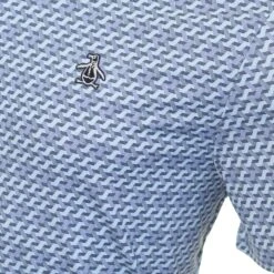 Original Penguin Golf Retro Wave Print Polo Shirt -Original Penguin Original Penguin Golf Retro Wave Print Polo Shirt OGKSD017 417 3