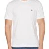 Original Penguin White Pinpoint Embroidery T-Shirt -Original Penguin T28580s