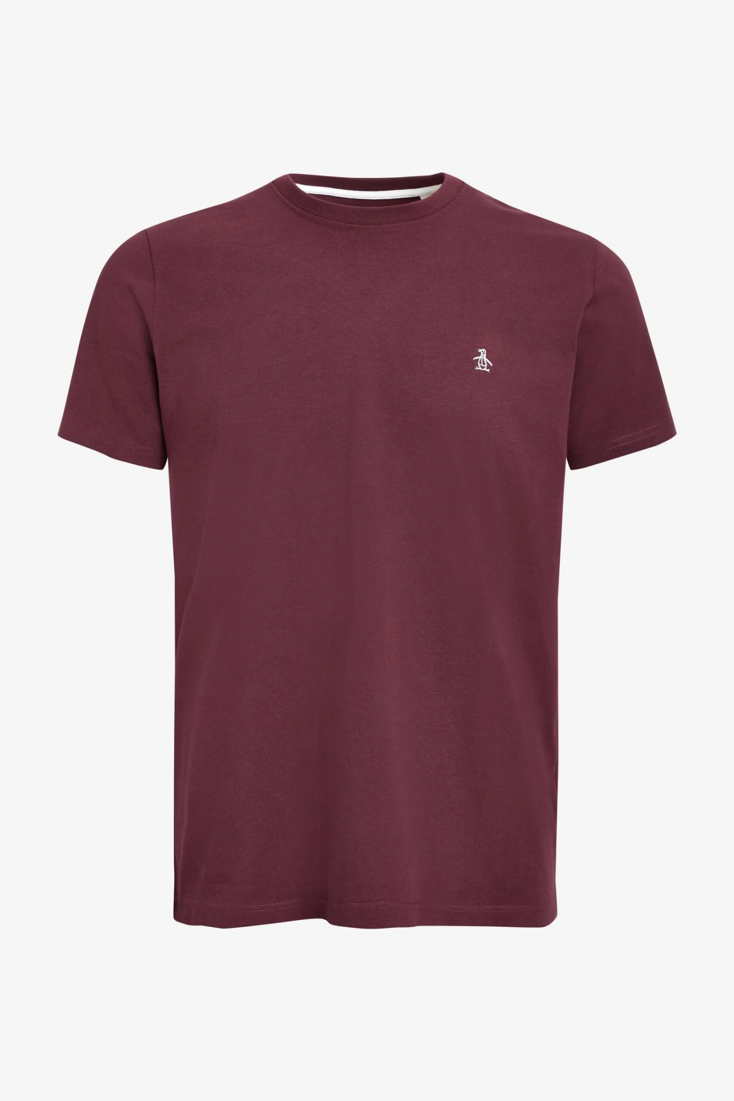 Original Penguin Tawny Port Red Short Sleeve Pin Point T-Shirt 5 Original Penguin Tawny Port Red Short Sleeve Pin Point T-Shirt - Image 3