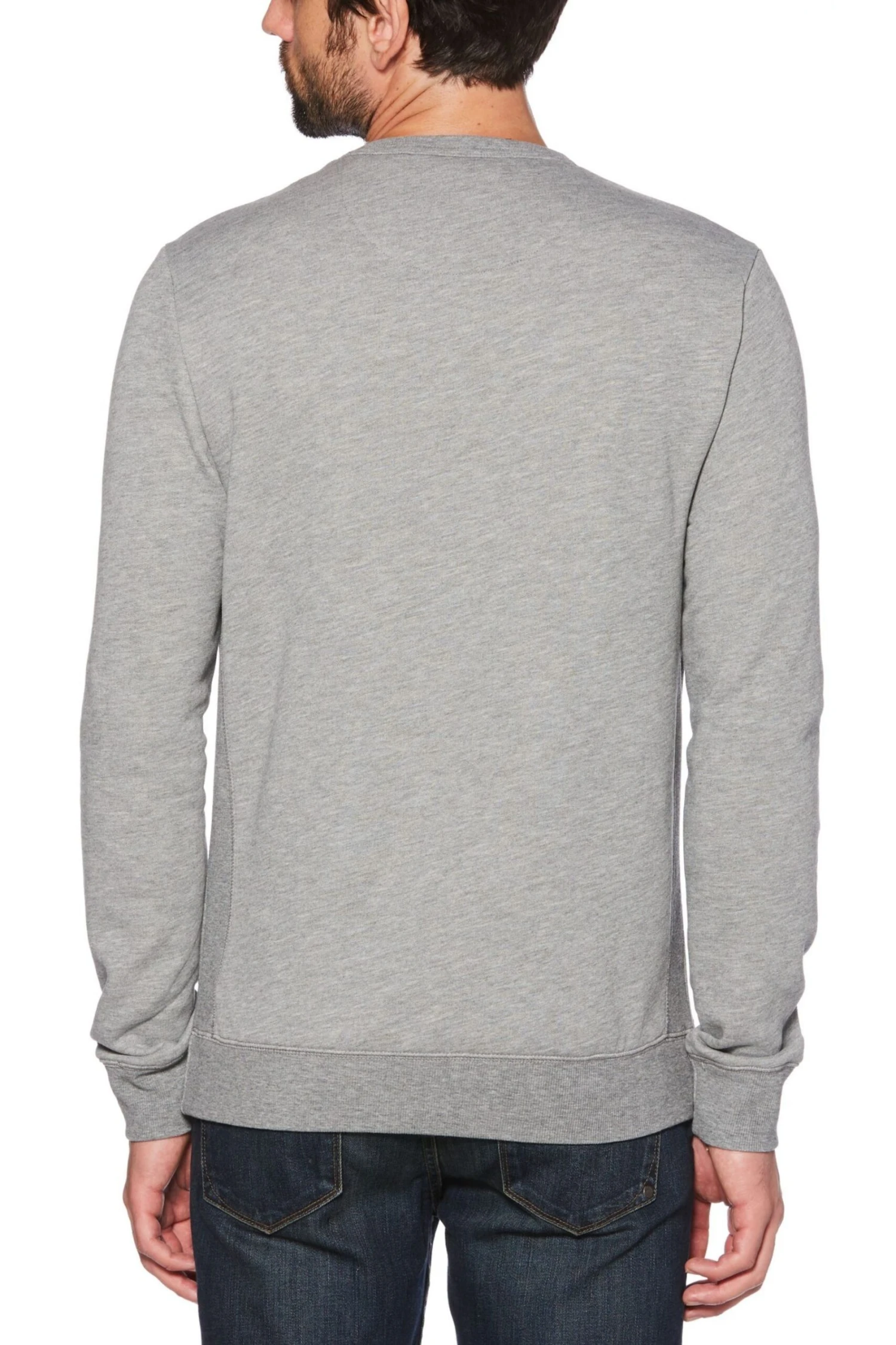 Original Penguin Grey Sticker Pete Sweatshirt 4 Original Penguin Grey Sticker Pete Sweatshirt - Image 2
