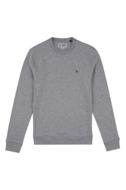Original Penguin Grey Sticker Pete Sweatshirt 7 Original Penguin Grey Sticker Pete Sweatshirt -Original Penguin T76392s3