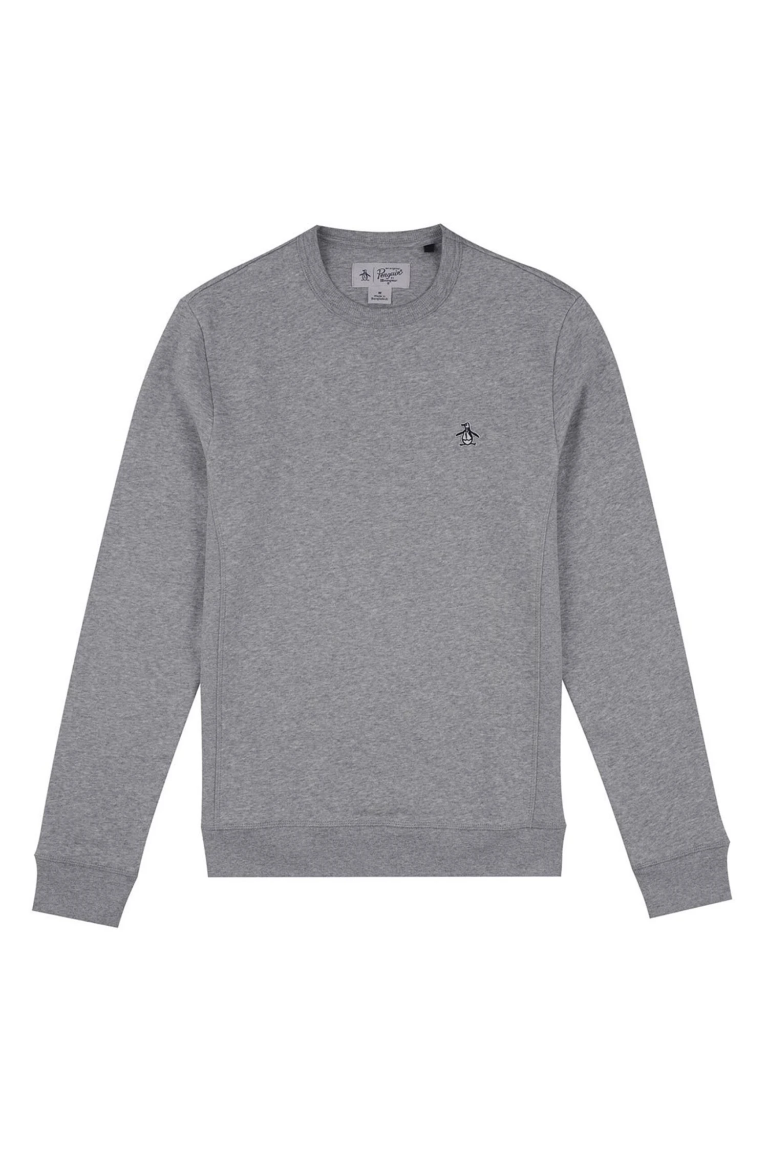 Original Penguin Grey Sticker Pete Sweatshirt 5 Original Penguin Grey Sticker Pete Sweatshirt - Image 3