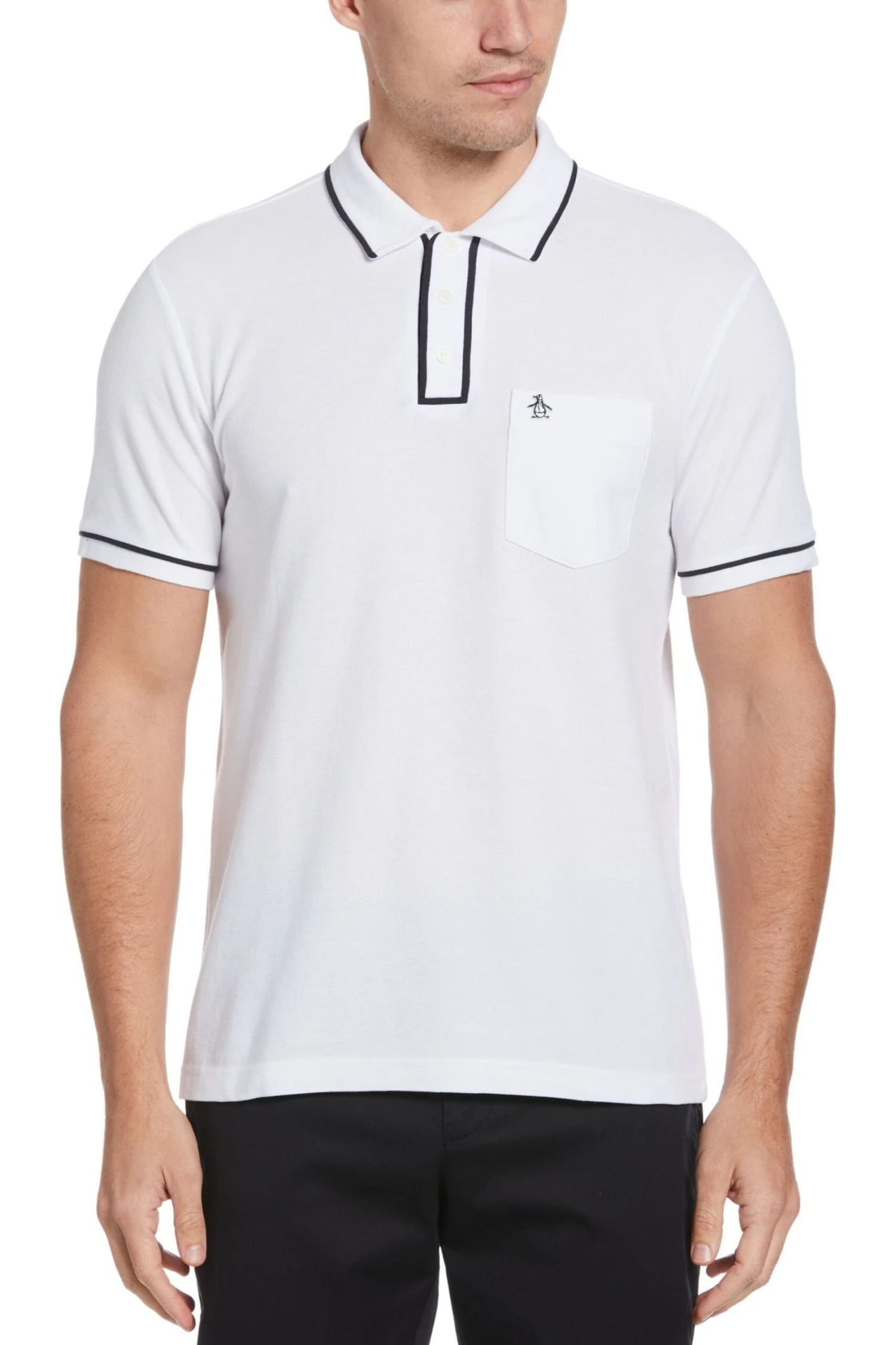 Original Penguin Earl White Short Sleeve Polo 3 Original Penguin Earl White Short Sleeve Polo