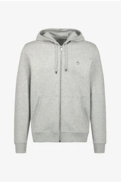 Original Penguin Rain Heather Grey Sticker Pete Zip Hoodie -Original Penguin T76418s4