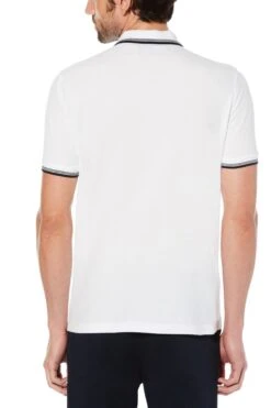 Original Penguin White Tipped Short Sleeve Polo Shirt -Original Penguin T76419s3