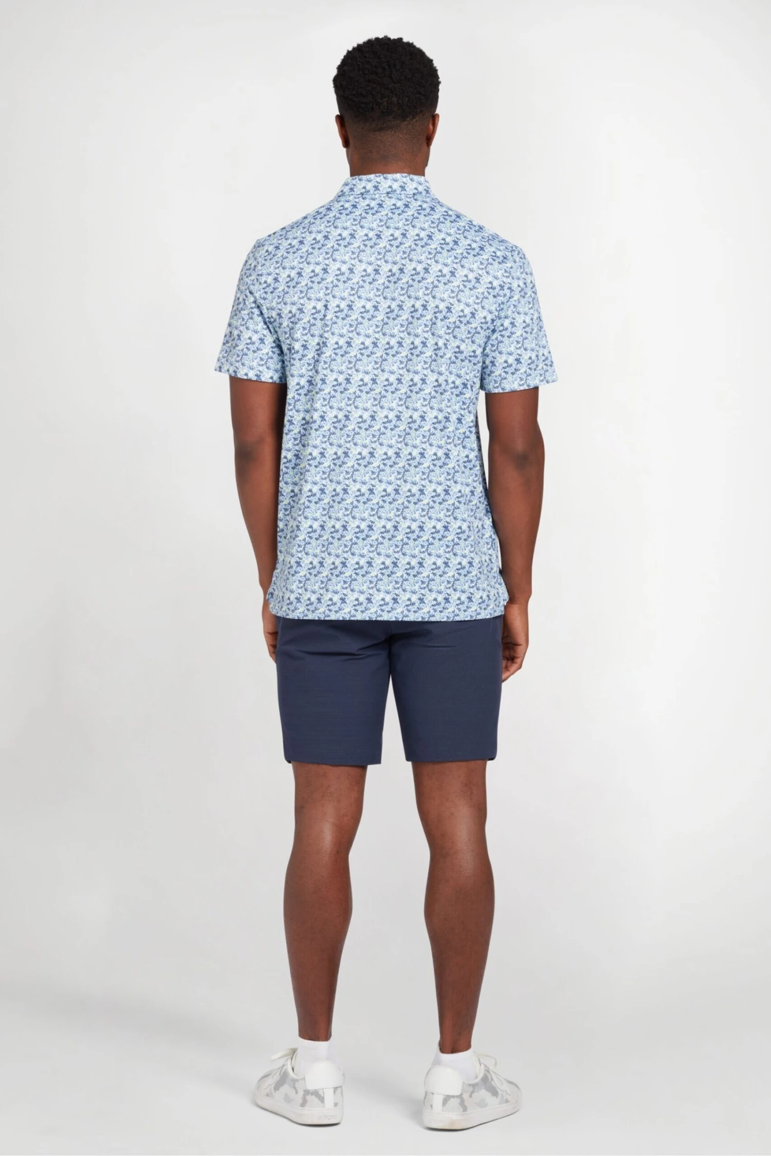 Original Penguin Golf Blue Novelty Print Polo Shirt 4 Original Penguin Golf Blue Novelty Print Polo Shirt - Image 2