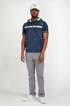 Original Penguin Golf Blue Heritage Mixed Media Hoodie -Original Penguin T82363s3