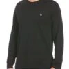 Original Penguin Black Long Sleeve Pinpoint T-Shirt