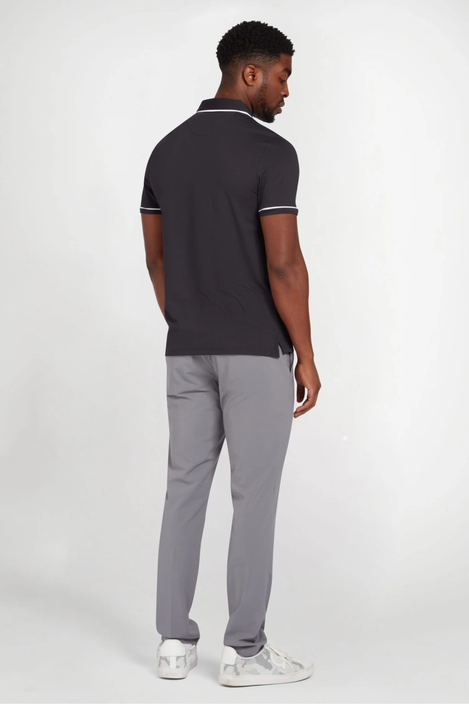 Original Penguin Golf Heritage Black Polo Shirt With Large Pete Logo 4 Original Penguin Golf Heritage Black Polo Shirt With Large Pete Logo - Image 2