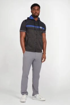 Original Penguin Golf Heritage Mixed Media Black Hoodie -Original Penguin U36559s4