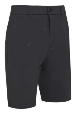 Original Penguin Black All Over Pete Embroidered 9 " Shorts